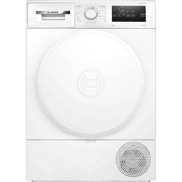 BOSCH מייבש פתח חזית 8ק"ג לבן