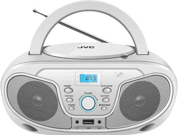 JVC רדיו דיסק לבן RD-N327W